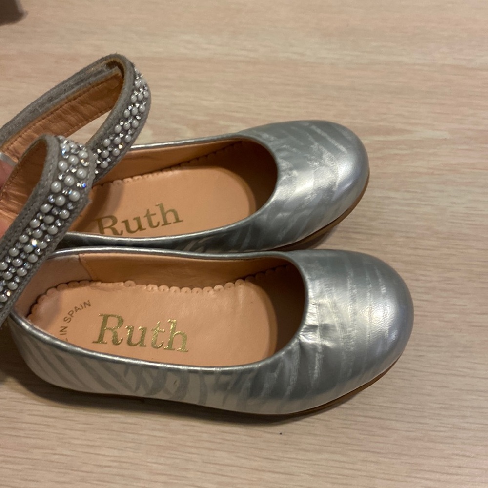 Silver Ballet slippers by Ruth